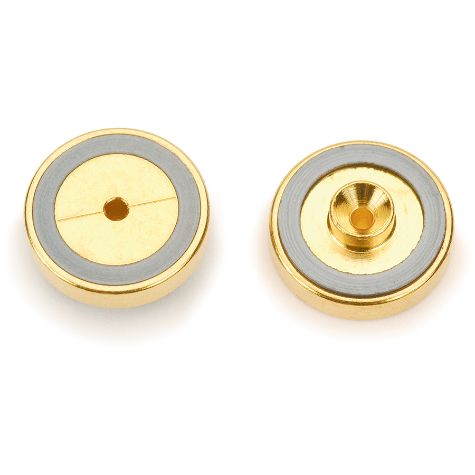 Dual Vespel Ring Inlet Seals, 1.2 mm, Gold-Plated, for Agilent GCs, 2-pk.