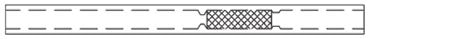 Split Precision Inlet Liner, 4.0 mm x 6.3 x 78.5, for Agilent GCs, Base Deactivation, w/Base Deactivated Wool, 5-pk.