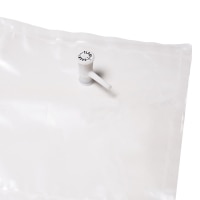 Tedlar Sampling Bag w/Single Polypropylene Valve & Septum Fitting, 5 L Capacity, 12" x 12.5", 10-pk.
