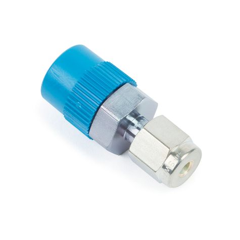 Restek Siltek Fittings, 1/8in to 1/4in NPT Male Connector, Swagelok# SS-200-1-4