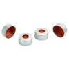 WISP 48 Aluminum Crimp-Top Seals and PTFE/Butyl Rubber Septa, Silver, 4.0 mL, 1000-pk.