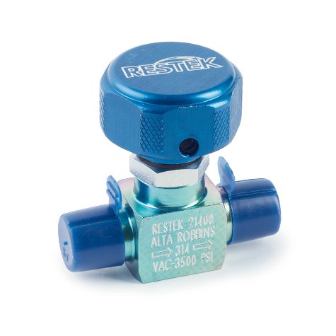 Restek Sample Cylinder Valve, Sulfinert, 1/4in Male NPT x 1/4in Male NPT