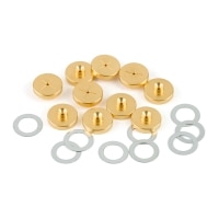 Cross-Disk Inlet Seals, 0.8 mm, Gold-Plated, for Agilent GCs, 10-pk.