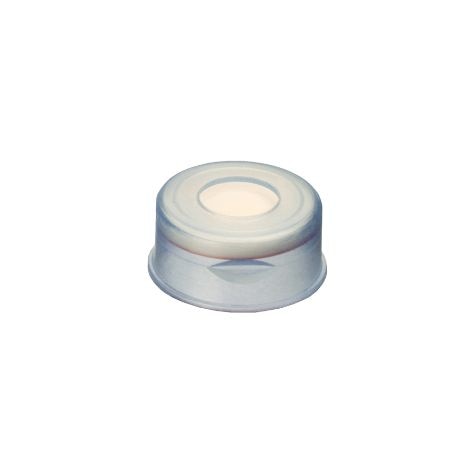 Restek Snap Top Vial Cap, 11mm Clear Polypropylene PTFE Sil Septa Pack of 100