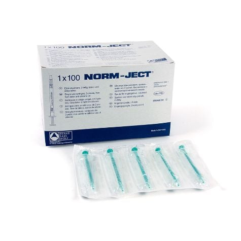 Norm Jet RTK-22774 Norm-Ject Plastic Syringe 5mL Luer Lock Tip 100pk, 48% OFF