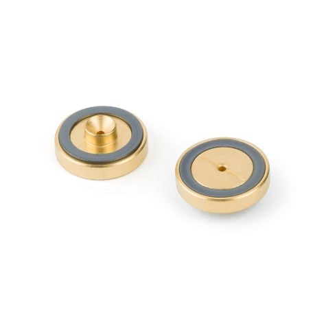 Dual Vespel Ring Inlet Seals, 0.8 mm, Gold-Plated, for Agilent GCs, 2-pk.