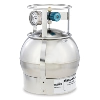 SilcoCan Air Sampling Canister, 6 L, with 3-Port Siltek-Treated RAVE+ Valve with Gauge