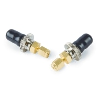 Click-On In-line Super Clean Connectors, 1/8" Brass, 2-pk.
